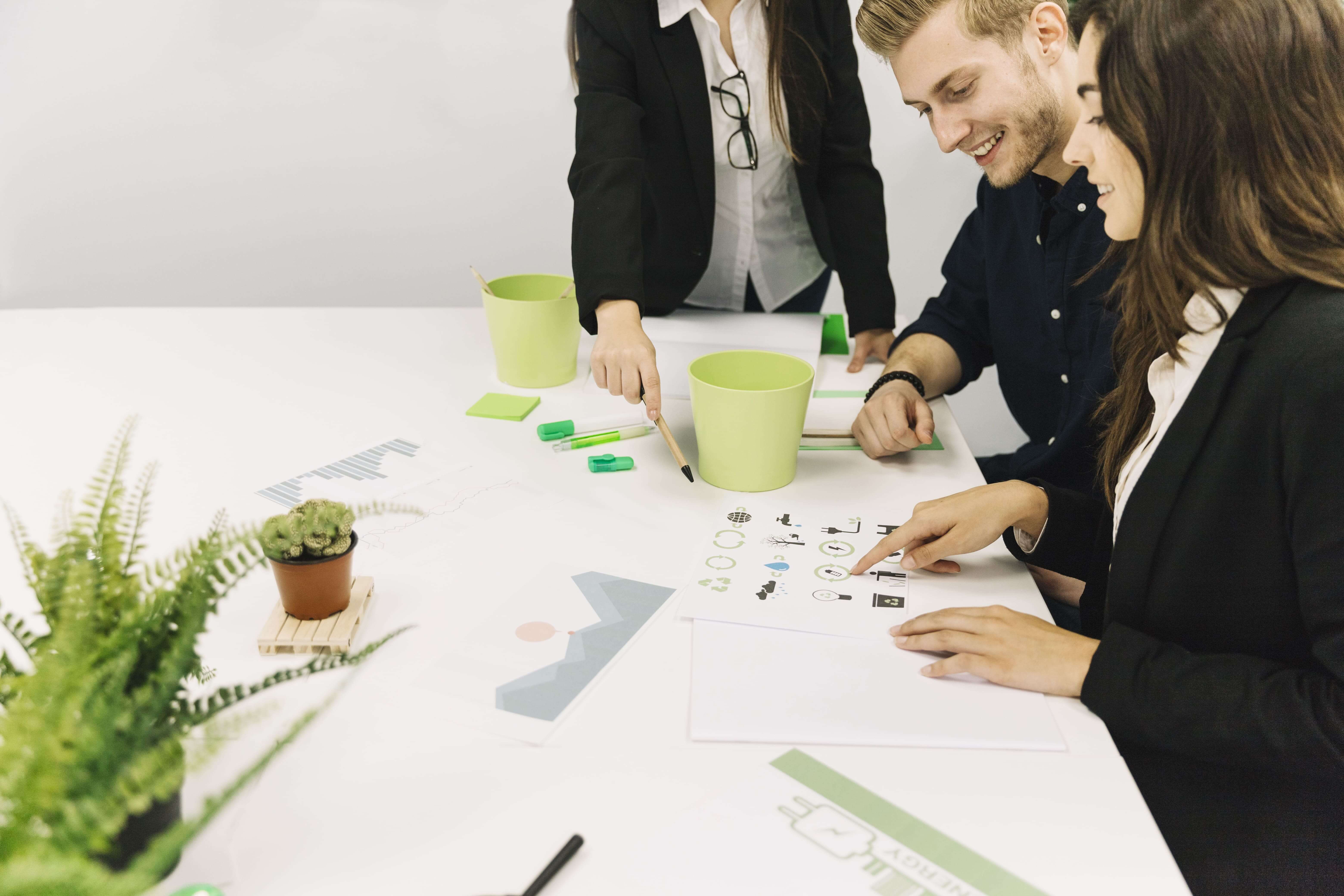 Espacio de trabajo dedicado al análisis y la planificación organizacional